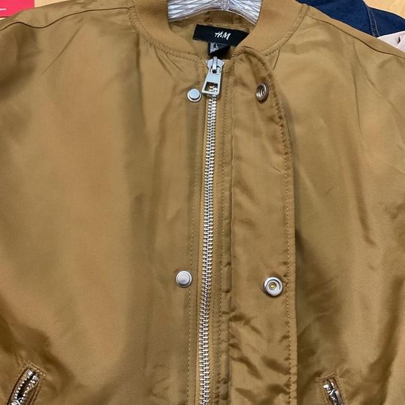 H&M Bomber Jacket Dark Mustard L - Picture 3 of 6